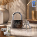 Styleva Heavy Steel 70mm padlock with polished silver finish and three keys.