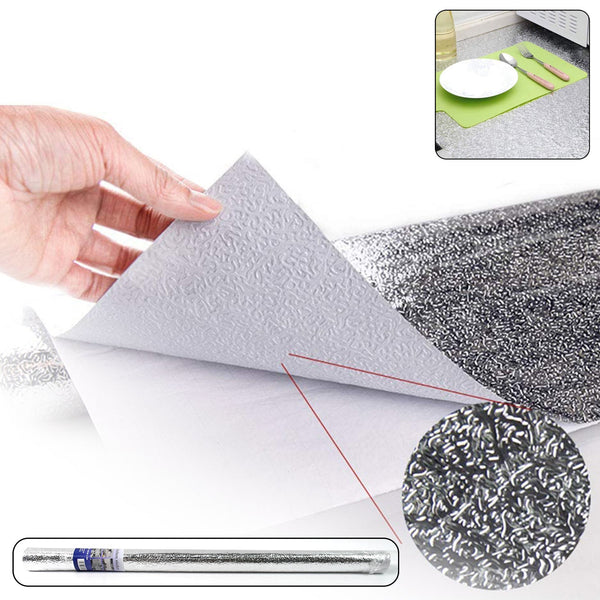 Self-Adhesive Aluminium Foil Kitchen Wall Sticker 60cm x 2M