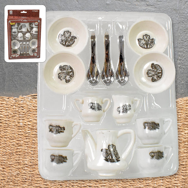 Tickles 14-Piece Pretend Play Tea & Coffee Kitchen Set
