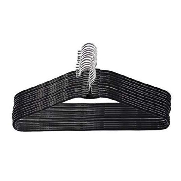 Stainless Steel Hangers – Durable 10-Pack Wardrobe Organiser | BathNova