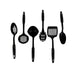 Lifestyle shot featuring the versatile non-stick cooking tools in use.