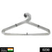 Close-up of a single durable stainless steel hanger with a 360-degree swivel hook.