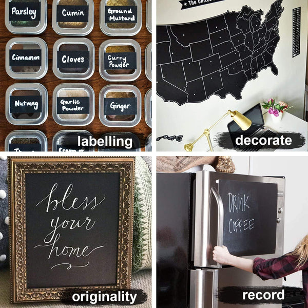 Erasable Chalkboard Wall Sticker for Kids & Home Creativity