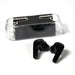 Sleek black M12 Max Bluetooth Earbuds, ready for seamless wireless connectivity.