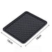 A black rectangular anti-skid mat with a diamond texture is shown with dimensions 14cm by 18cm.