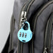 A compact 3-Digit Zipper Lock in black, perfect for securing luggage and bags.