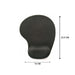 A black ergonomic mouse pad with wrist support, showing dimensions of 23.5 cm length and 12 cm width.