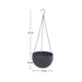 Multiple plastic hanging flower pots showcasing their durable construction and versatile design.