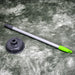Angled view of a toilet plunger featuring a powerful red rubber cup.
