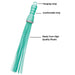 Compact plastic hard bristle broom, shown from a side angle, ready for cleaning.