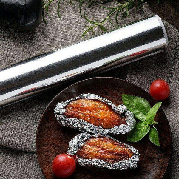 Heavy Duty Non-Stick Aluminum Foil Roll with Easy Cutter