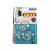 Retail packaging for three transparent suction cup hooks against a plain white background.