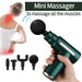 High-performance percussion massager for intense deep tissue muscle relaxation.