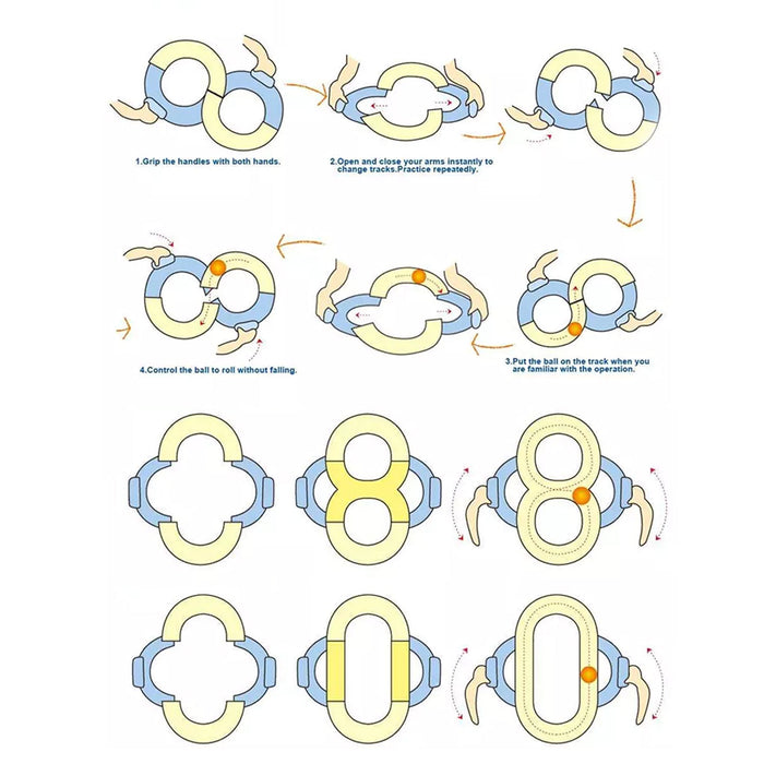 Various configurations possible with the creative building toy set for kids.