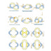 Various configurations possible with the creative building toy set for kids.