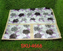 Elegant microwave oven top cover with a detailed mix design and side storage pockets.
