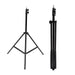 Portable DSLR camera tripod folded for easy transport, highlighting its lightweight design.