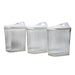 Lifestyle shot of the CookAura 3pc kitchen storage jars in a modern kitchen.
