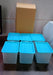 Empty square plastic container for versatile kitchen use.