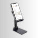 Adjustable mobile holder showcasing its various viewing positions.