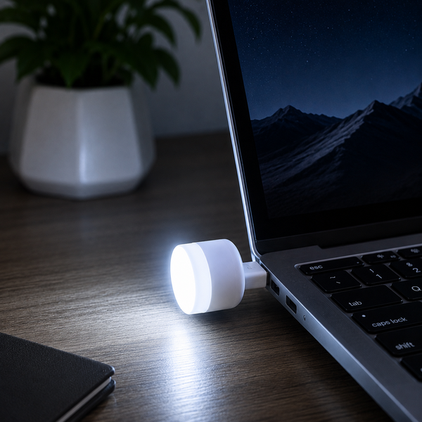 USB LED Lamp Night Light - Portable Plug-in for PC & Laptop