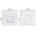 Diagram illustrating the 180-degree rotation feature of the multi-purpose adhesive wall hooks.