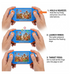 Two children focused and enjoying the interactive water squeeze game toy together.
