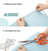 Side view of the tailor scissors, emphasizing the durable steel construction for long-lasting performance.