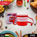 Blue 2-layer insulated tiffin set, shown open with its multiple compartments.