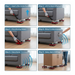 Technical drawing showcasing exact dimensions of the furniture lifter tool for planning.