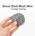 Display of several stainless steel wire scrubbers, emphasizing their robust construction.