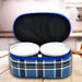 Set of three stainless steel lunch containers with a thermal carry bag.