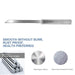 Set of heavy-duty utility knives with strong grips, ready for various kitchen tasks.