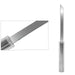 Ergonomic utility knife demonstrating its sharp cutting ability on an onion.