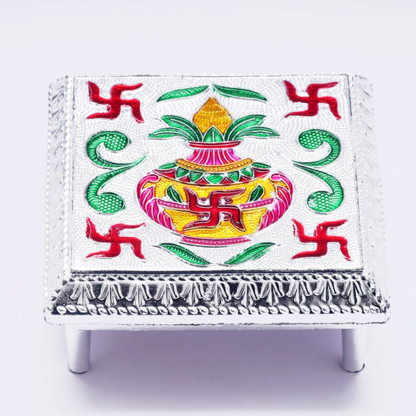 Aluminium Foil Bajot – Handcrafted Pooja Chowki for Home | Styleva