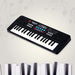 Brightly colored kids electronic keyboard for early musical learning.