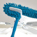 Close-up of the washable microfiber head of the versatile cleaning duster.