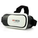 User wearing the ergonomic Fitnos VR headset for immersive viewing.