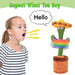 Adorable talking cactus toy with vibrant green color and engaging sound effects.
