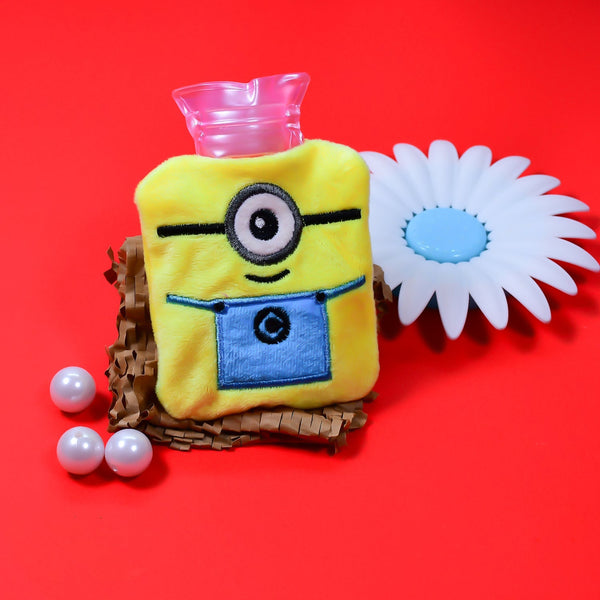 Minions Small Hot Water Bag with Soft Cover for Pain Relief