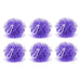 Group of 6 assorted bath loofahs, perfect for a refreshing shower.