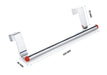 Detailed view of the durable stainless steel towel bar, perfect for daily use.
