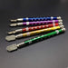 Glass cutter with a comfortable pencil-style grip for precise cutting.