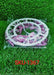 Durable plastic round hanger with 24 clips in vibrant colors, showcasing material.