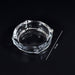Stylish decorative crystal ashtray, enhancing modern home decor aesthetics.