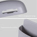 Detailed view of the wall mounted charging stand with cable slot.