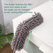 Extendable Microfiber Fan Duster shown at full length, ideal for high reach.
