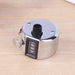 Durable stainless steel hand tally counter in use for tracking counts.