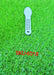 The plastic foot scrubber positioned to show its ergonomic curve and efficient callus remover surface.