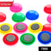 Set of 10 round magnetic buttons for kids' science experiments.